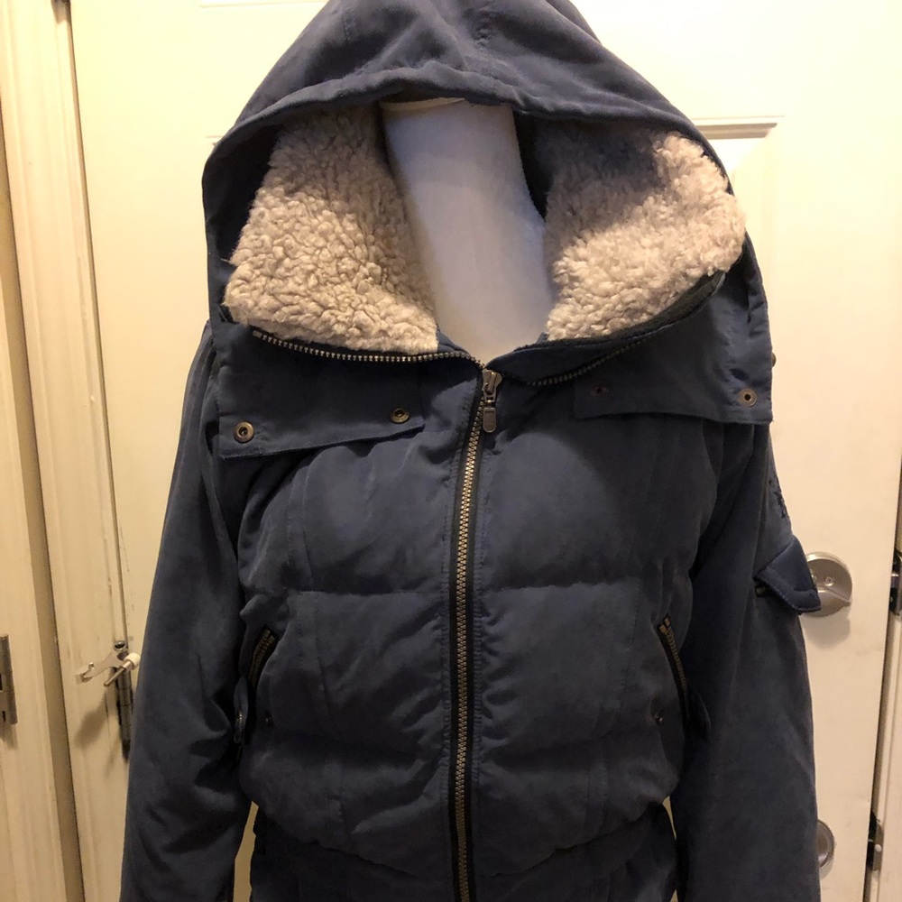 Nils Women’s blue two piece ski outfit.